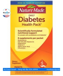 Vitamin cho người tiểu đường Diabetes Heath Pack Nature Made 60 gói